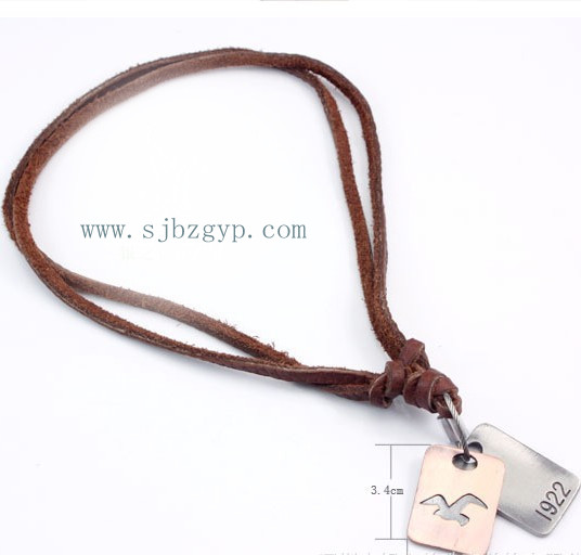 Leather necklace